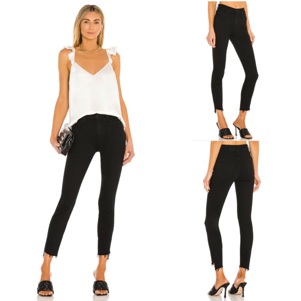 MOTHER The Stunner Zip Ankle Step Fray sz28